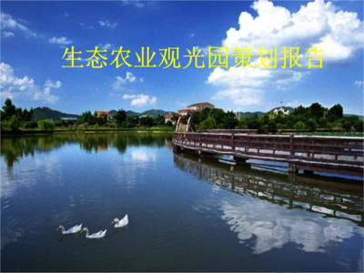 生態農業觀光園設計圖分析與旅游開發項目策劃咨詢報告